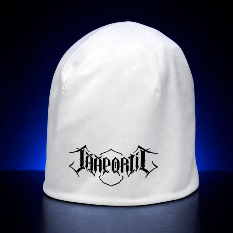 Jääportit Beanie White, a double-layered soft white winter beanie.