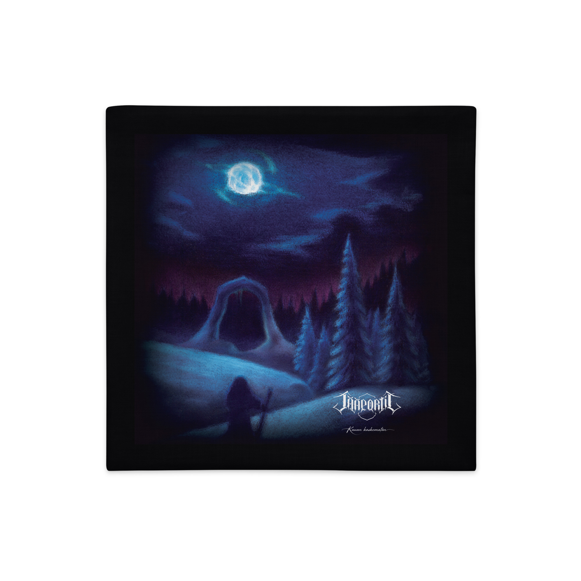 Jääportit Kauan koskematon album cover art premium pillow case