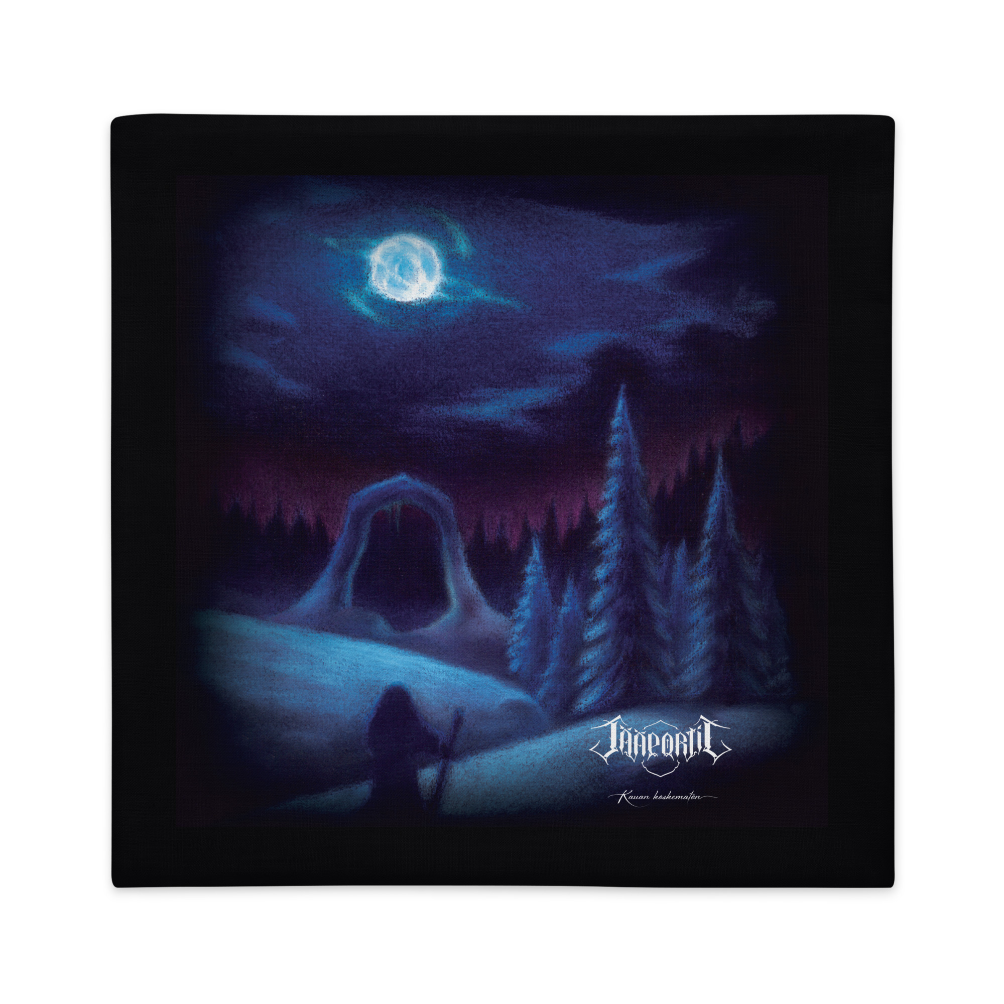 Jääportit Kauan koskematon album cover art premium pillow case