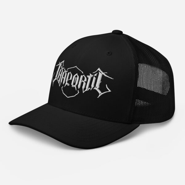 Jääportit logo trucker cap with white embroidery