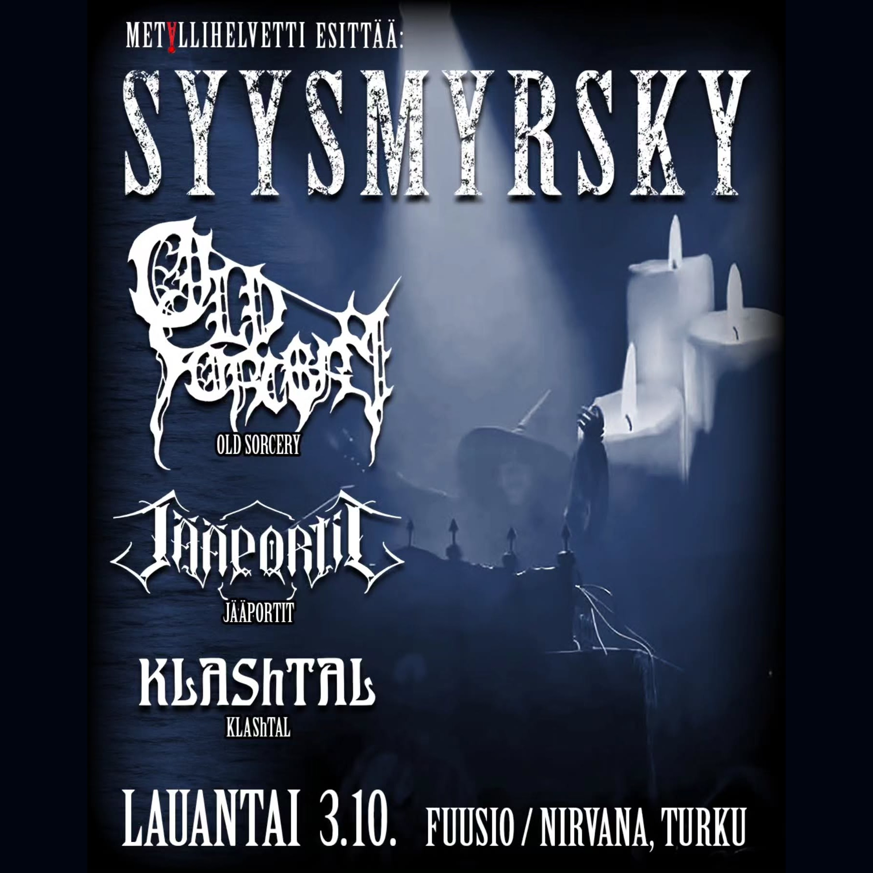 Jääportit live in Turku, October 3, 2026
